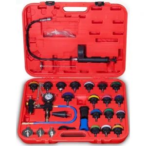 Kit comprovador sistema refrigeració radiador amb 26 peces i adaptadors