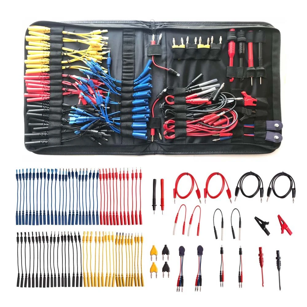 Kit de cables multifunció per a provadors de circuits d'automoció amb 92 peces
