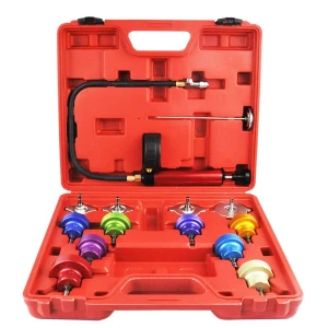 Kit prueba presión radiador coche 14 piezas - Sistema de refrigeración TSX TOOL