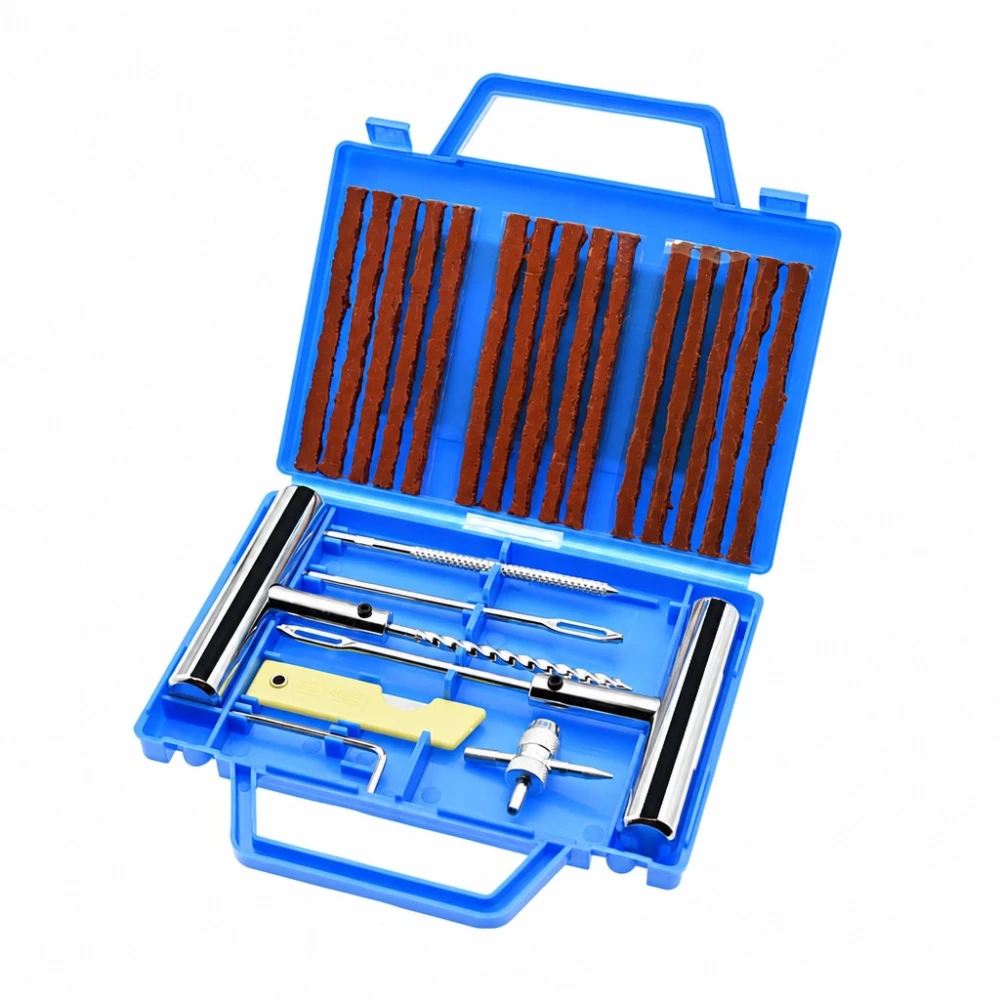 Kit Reparació Punxades Pneumàtics 23 Peces Cotxe Moto Metxes Punxó