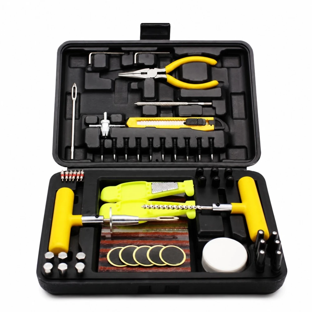 Kit Reparació Punxades Pneumàtics 87 Peces Professional Cotxe SUV Furgoneta