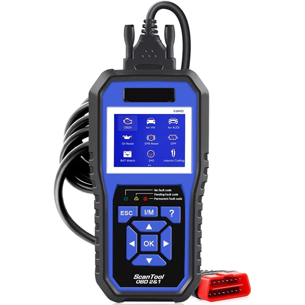 Konnwei KW450 escàner diagnòstic VAG per VW Audi Seat Skoda OBD2