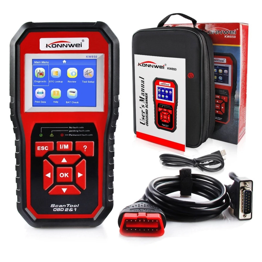 KW850 OBD2 Scanner: lector de codis i eina de diagnosi Konnwei