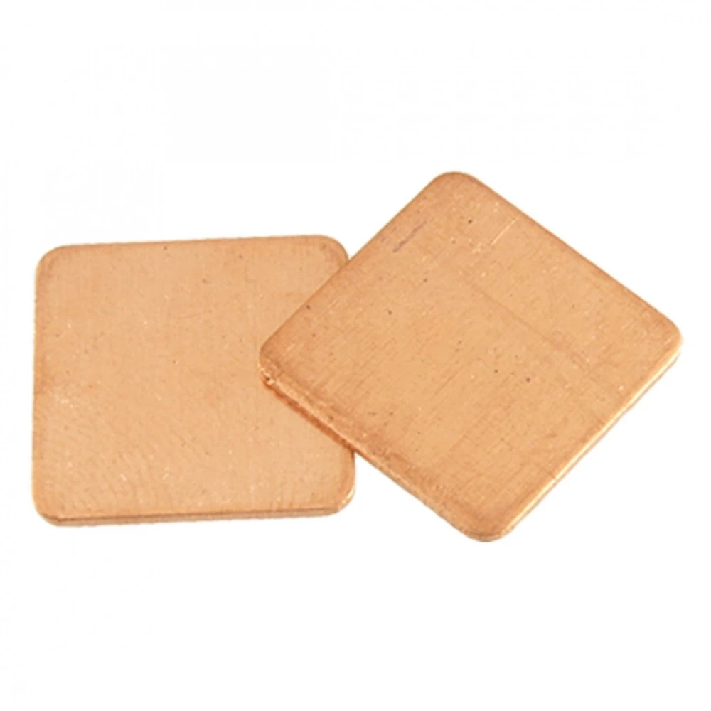 Làmina tèrmica de coure 20x20 0.8mm de gruix per a una dissipació tèrmica eficient
