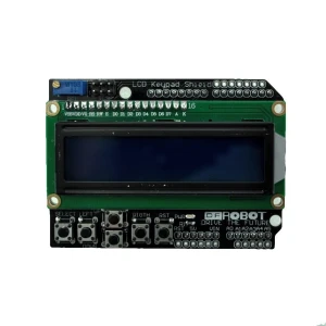 LCD Keypad Shield LCD1602 compatible amb Arduino amb pantalla i botons integrats