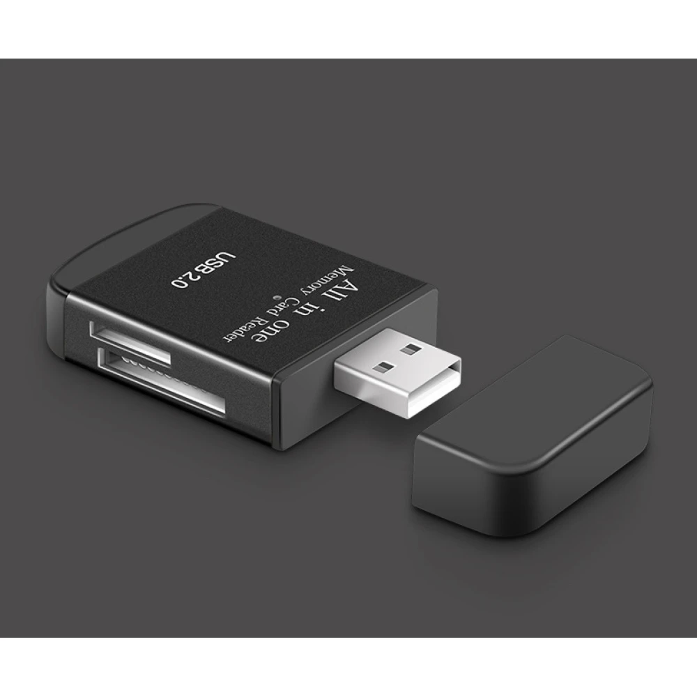 Lector de targetes de memòria USB 2.0 tot en un per a Micro SD, MMC, SDHC, TF i M2