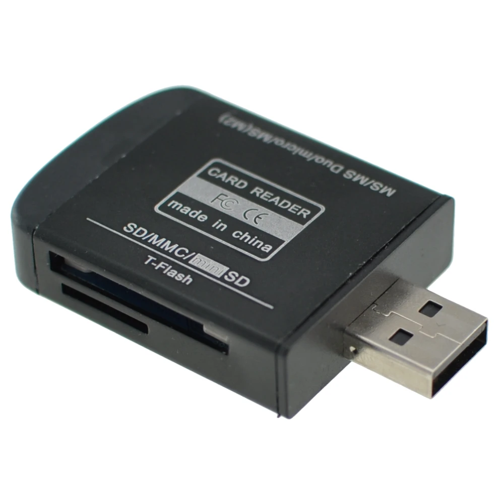 Lector de targetes de memòria USB 2.0 tot en un per a Micro SD, MMC, SDHC, TF i M2
