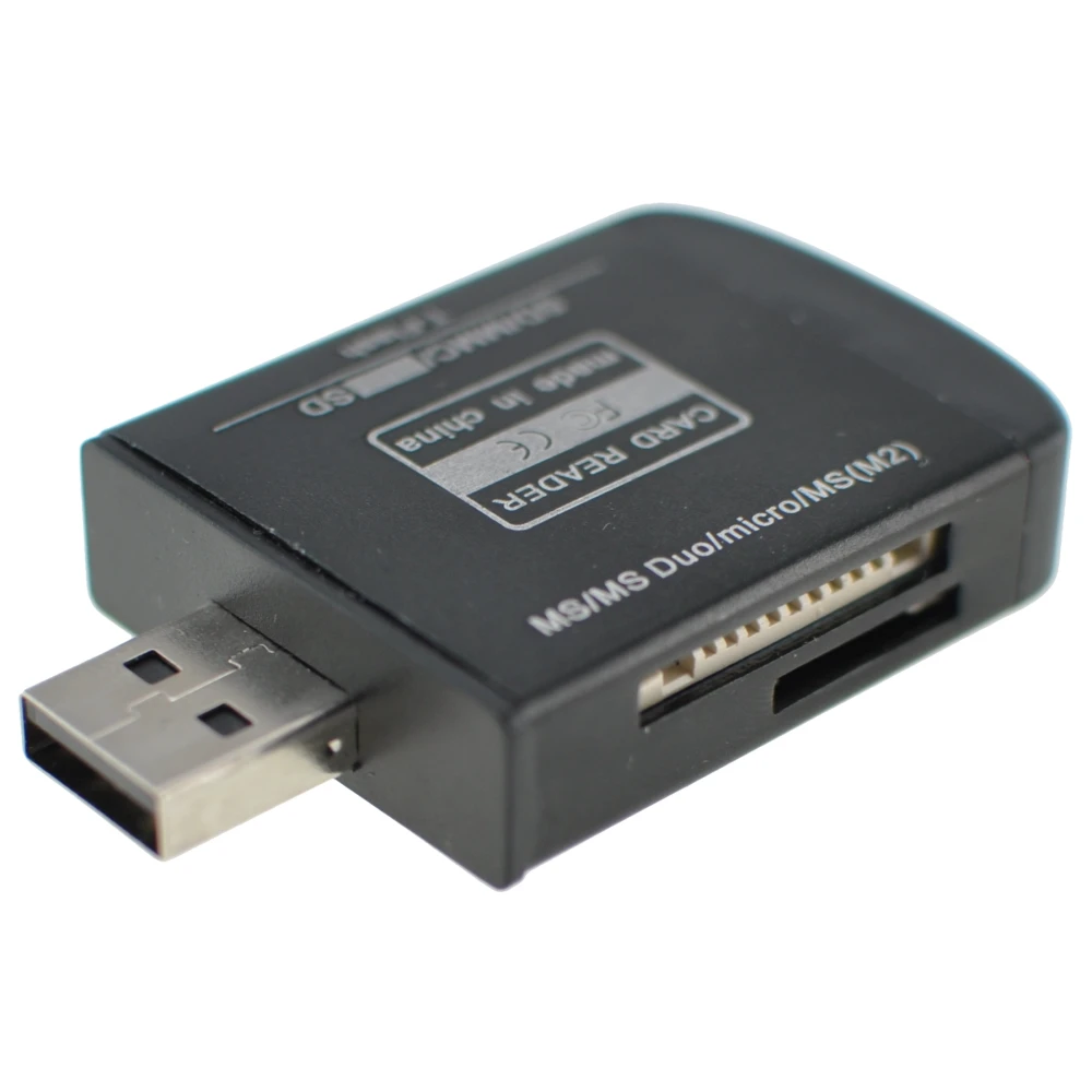 Lector de targetes de memòria USB 2.0 tot en un per a Micro SD, MMC, SDHC, TF i M2