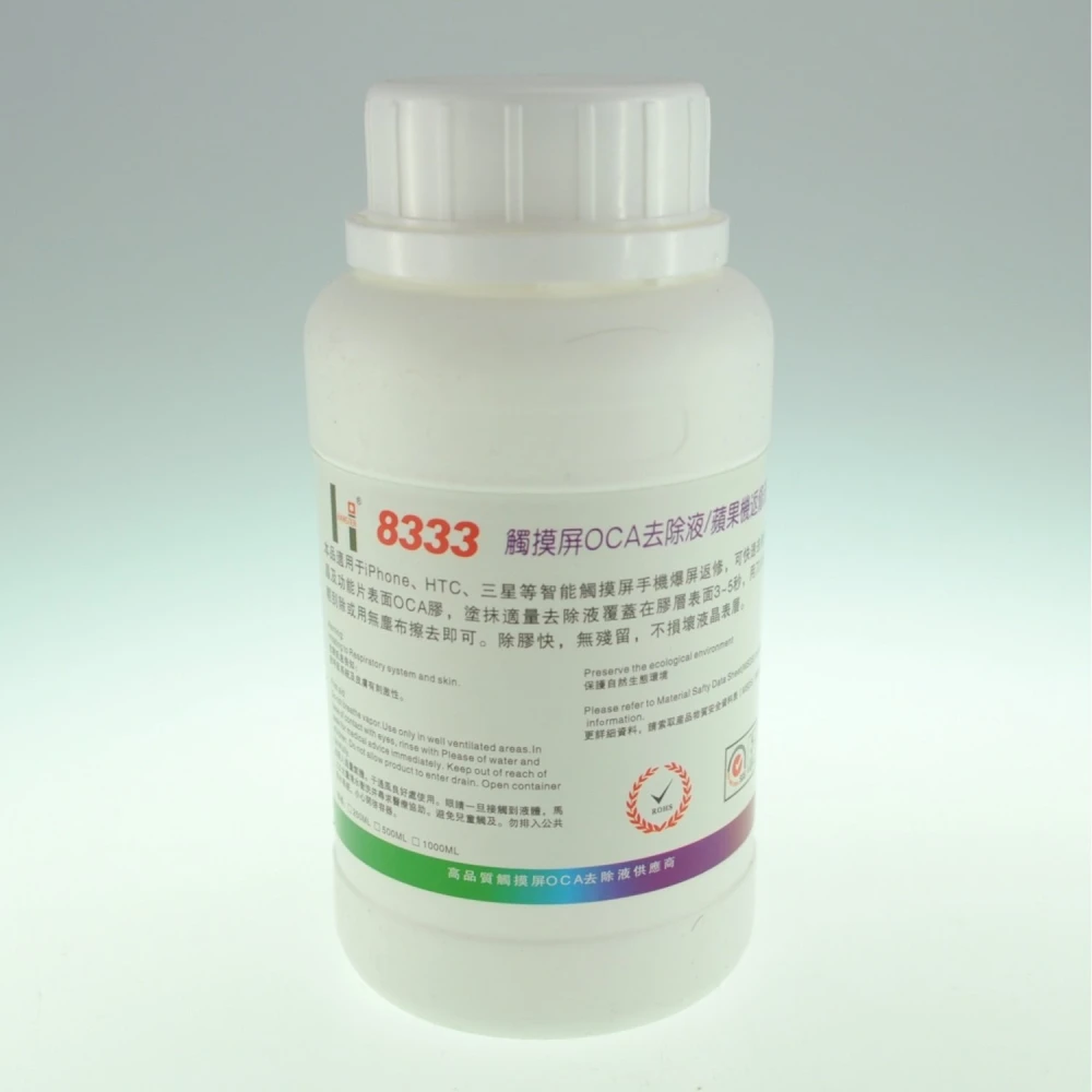 Líquid netejador cola OCA 8333 de 250 ml per a reparació de pantalles LCD