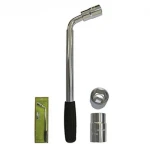 Clau telescòpica extensible per a rodes de cotxe amb vasos reversibles 17-23 mm