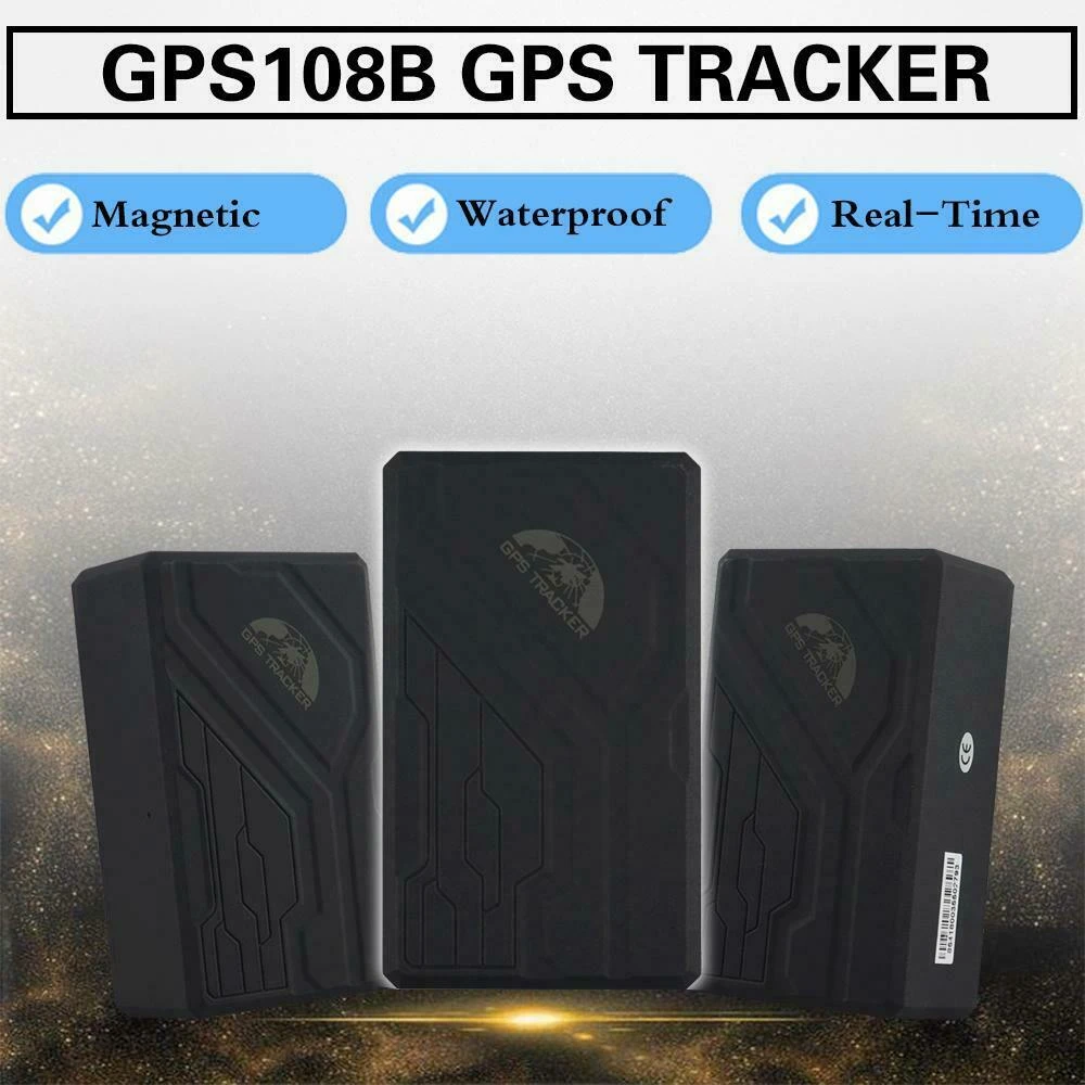 Localitzador GPS bateria llarga per a cotxe TK108B amb alarma SOS i base magnètica