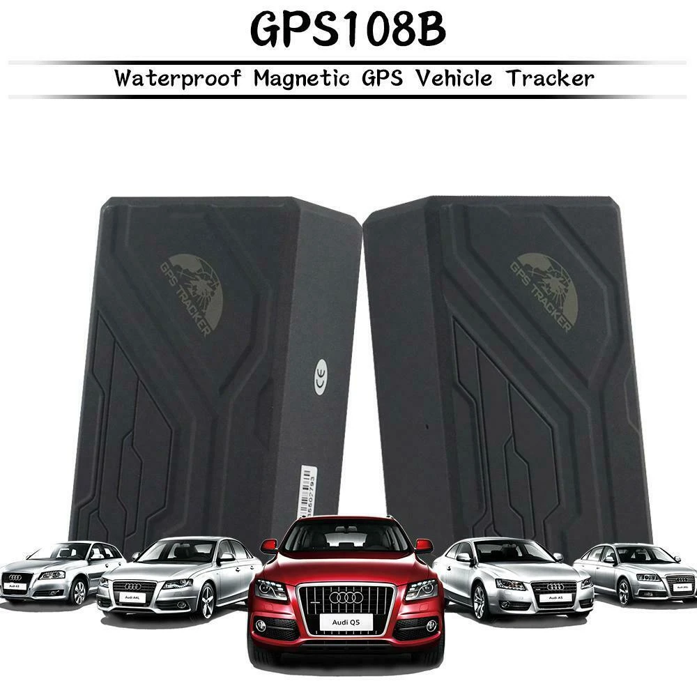 Localitzador GPS bateria llarga per a cotxe TK108B amb alarma SOS i base magnètica
