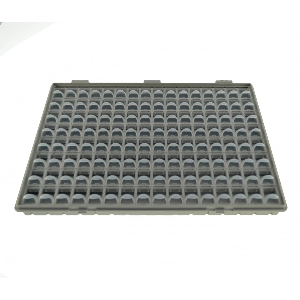 Maleta 128 caixetes components SMD modular amb tapa per organitzar electrònica
