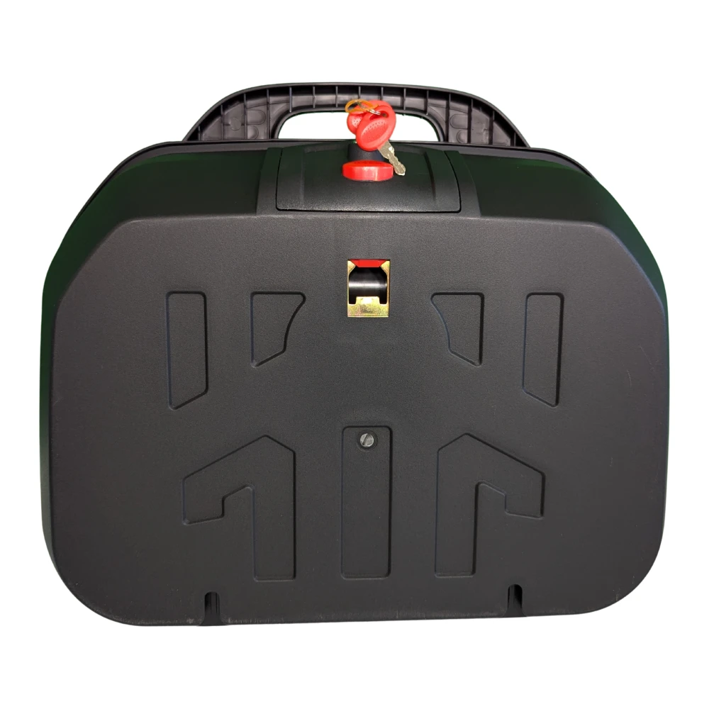 Maleta portacasco moto 47L - Bagul universal desmuntable amb pany i respatller