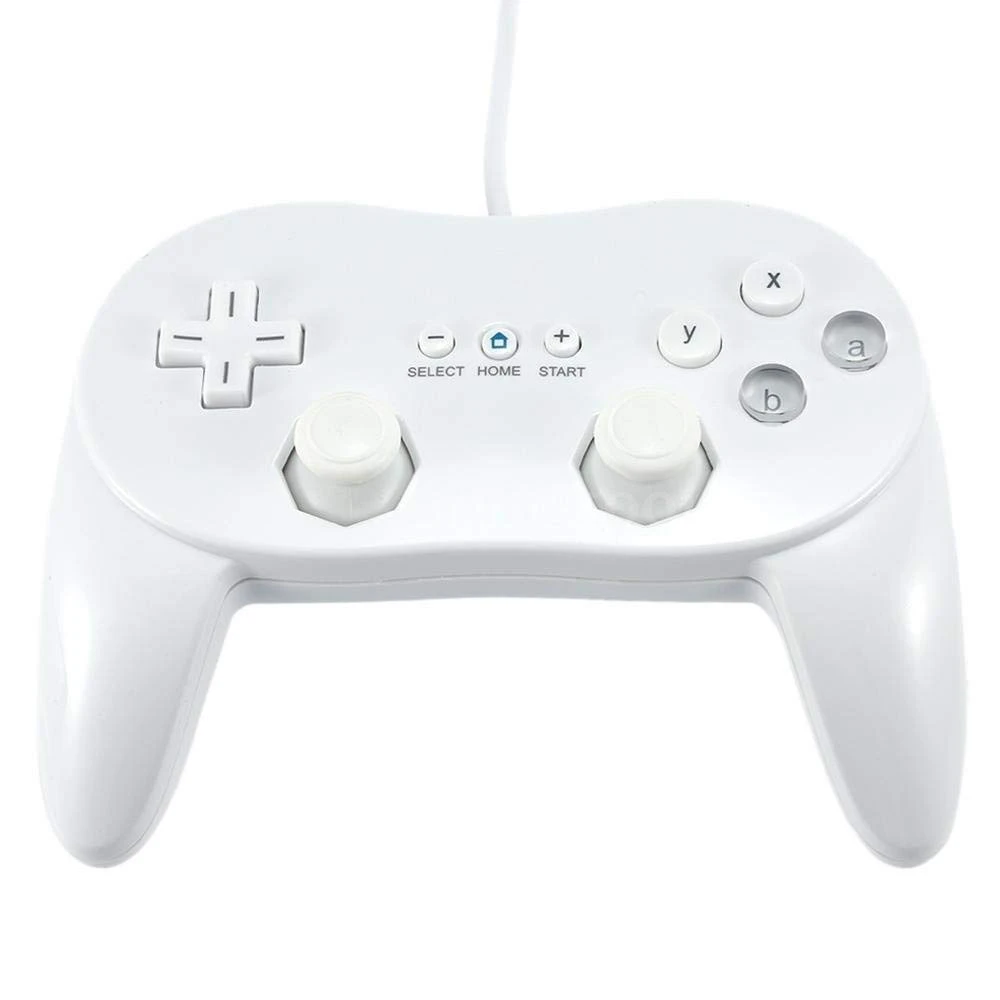 Mando Clàssic Pro Wii blanc compatible per a Nintendo Wii