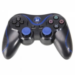 Comandament compatible DualShock 3 PS3 Bluetooth negre blau Sixaxis