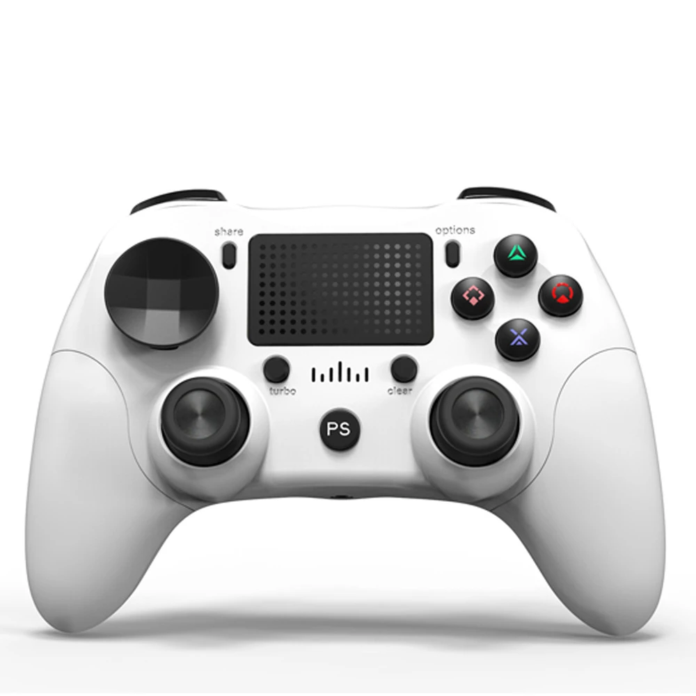 Comandament compatible PS4 blanc sense fil DoubleShock 4
