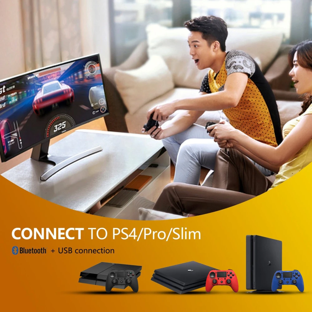 Comandament compatible PS4 sense fil negre DoubleShock 4