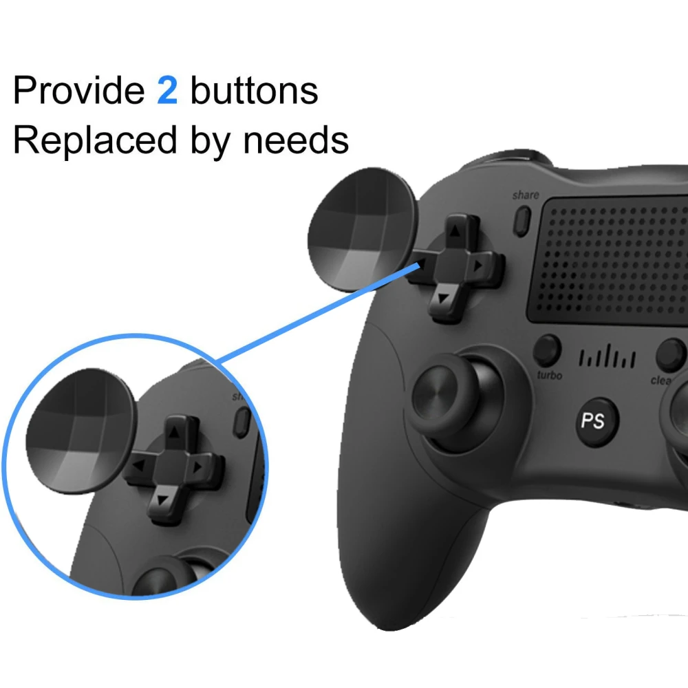 Comandament compatible PS4 sense fil negre DoubleShock 4