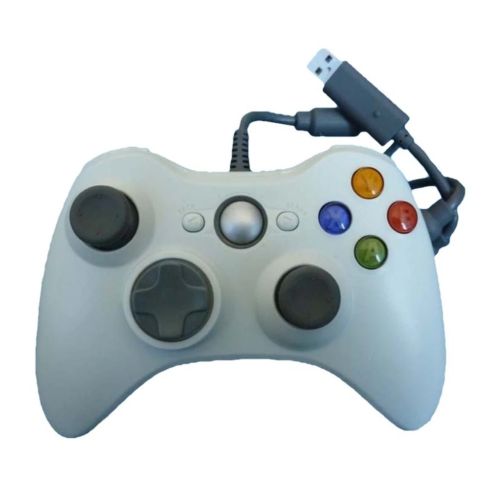 Comandament amb cable Xbox 360 compatible blanc - Controlador ergonòmic i precís