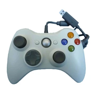 Comandament amb cable Xbox 360 compatible blanc - Controlador ergonòmic i precís