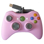 Comandament amb cable Xbox 360 rosa compatible - Controlador ergonòmic i fiable