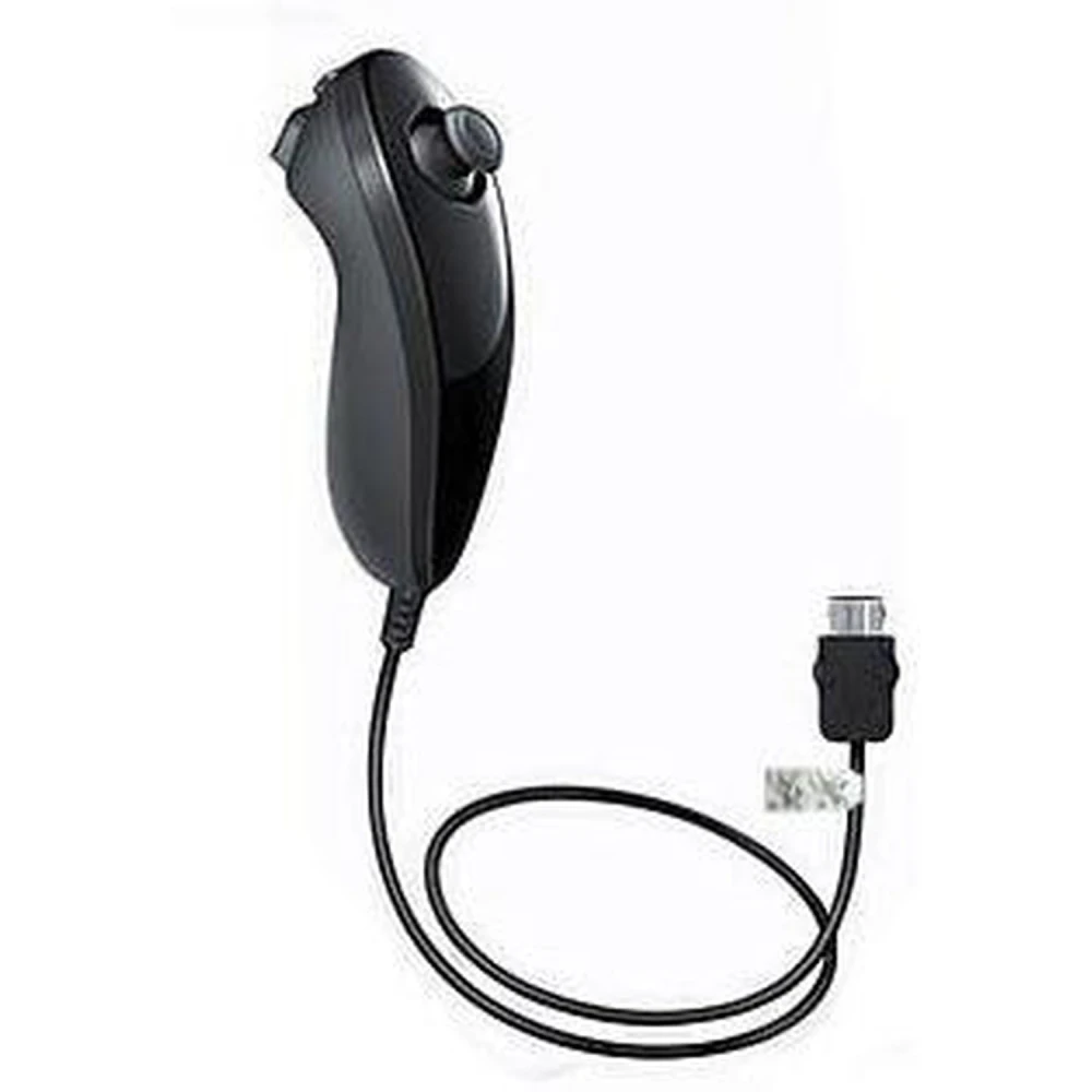Nunchuck Wii negre compatible per a un control precís als jocs Wii