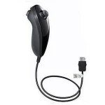 Nunchuck Wii negre compatible per a un control precís als jocs Wii