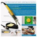 Màquina de soldadura per punts Sunkko 709AD+ 220V amb soldador per a bateria de liti 18650