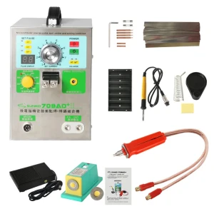 Màquina de soldadura per punts Sunkko 709AD+ 220V amb soldador per a bateria de liti 18650