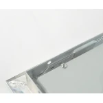Detalle del marco de empotrar para panel LED 60x60