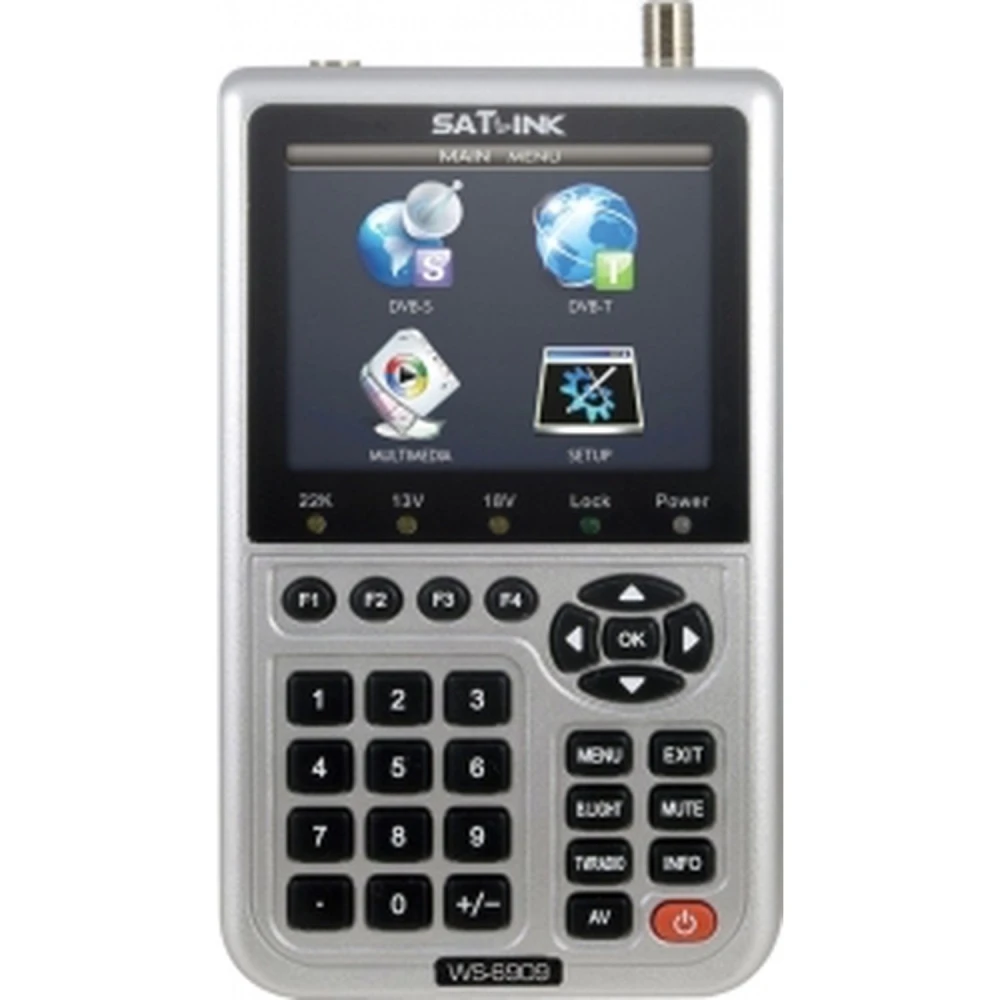 Mesurador analitzador TV digital Satlink WS-6909 per a DVB-T i DVB-S