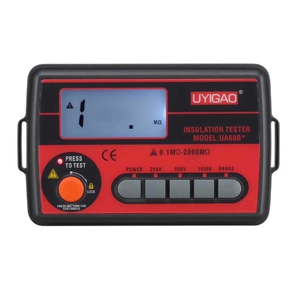 Medidor de aislamiento Uyigao UA60B+ con cables de comprobación