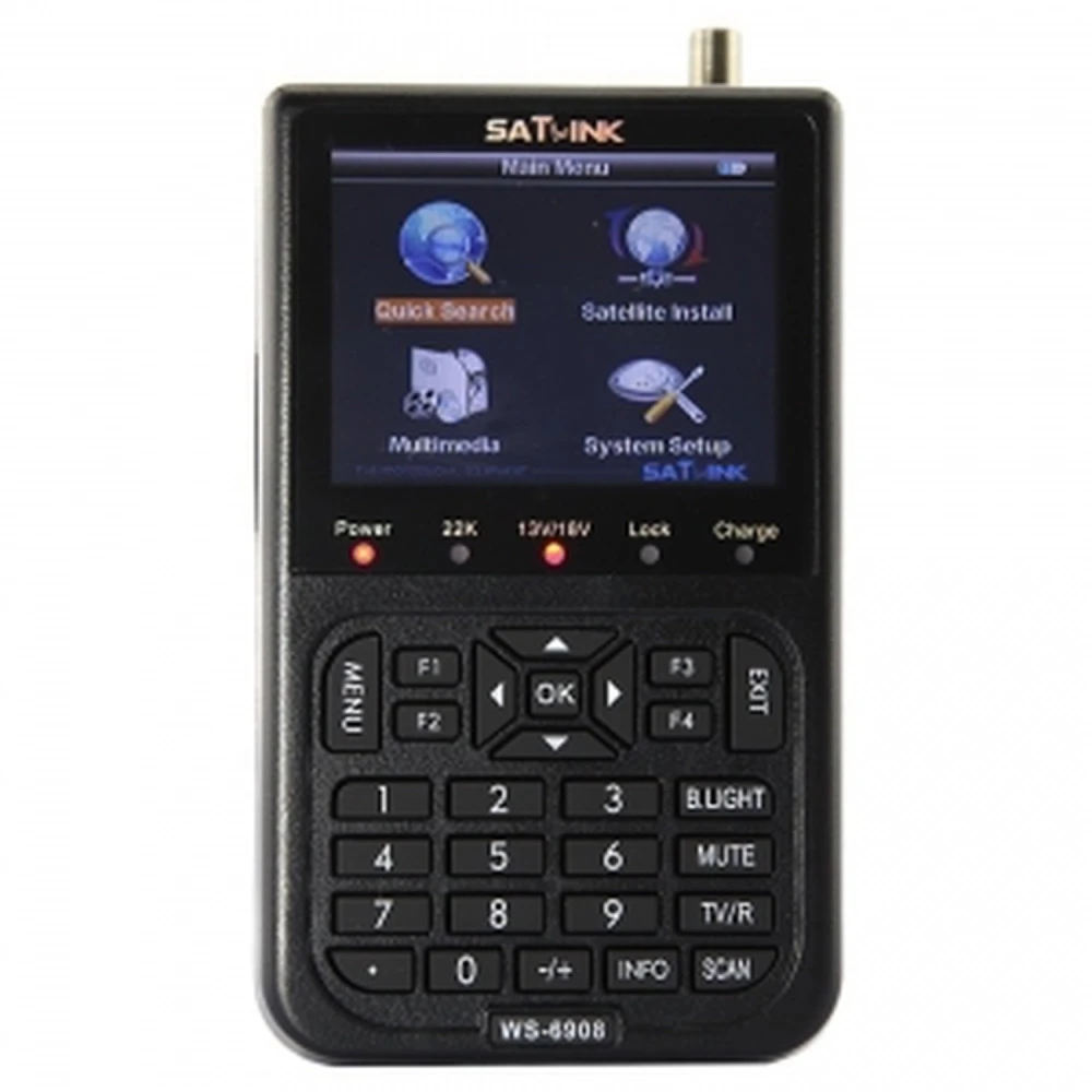 Medidor de satélite Satlink WS-6908 para orientación precisa de antenas parabólicas