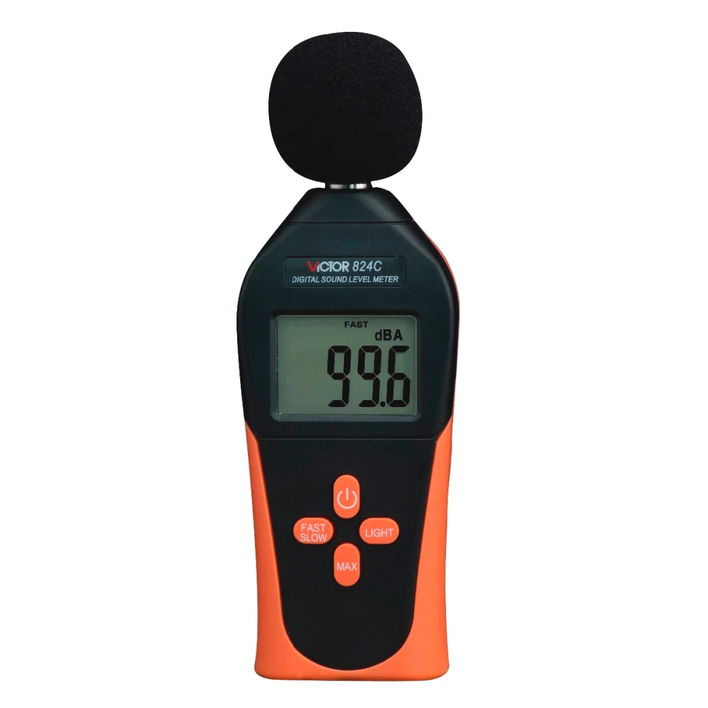 Mesurador digital de so Victor 824C d'alta precisió per a mesura professional