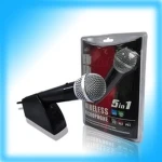 Micròfon sense fil per a PS2 PS3 Xbox 360 Wii PC Pega 5 En 1