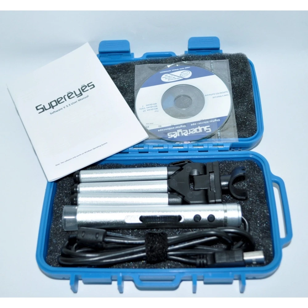 Microscopi USB Supereyes B010 2 Megapíxels HD 400X amb suport inclòs