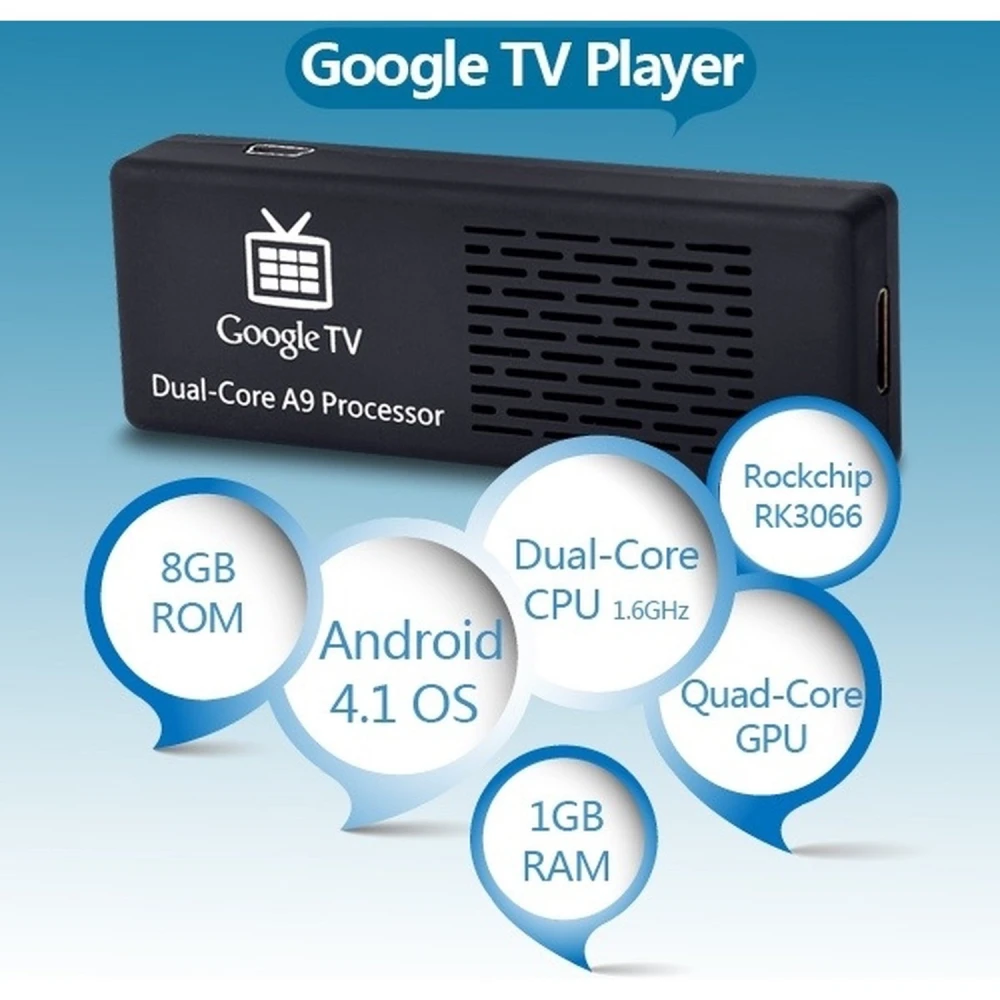 Mini PC MK808 Android Dual-Core 4.1.1 amb 1GB RAM i 8GB ROM Wi-Fi HDMI