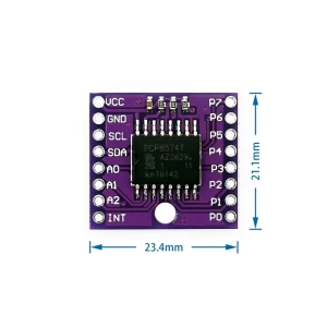 satkit Mòdul I2C PCF8574T per a Arduino - Extensor de ports E/S en cascada