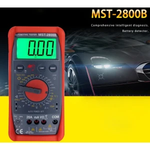 MST-2800B Multímetre Digital Intel·ligent amb Pantalla LCD Gran per a Automoció