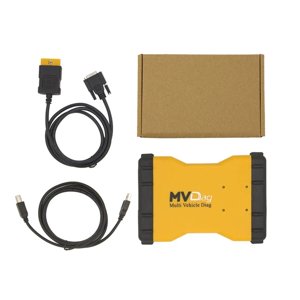 Paquete completo Multi Vehicle Diag MVD TCS Bluetooth 2014.R2 con CD y cable USB