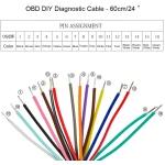 Cable extensió OBD2 femella 1 m per a diagnòstic automotriu precís