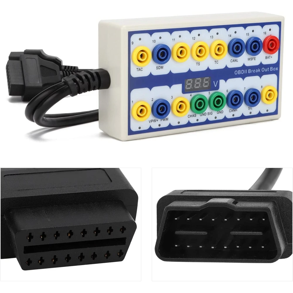 OBDII Breakout Box detector de protocol - eina de diagnòstic professional