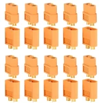 Pack 20 connectors XT60 (10 femella + 10 mascle) Amass per a bateries LiPo