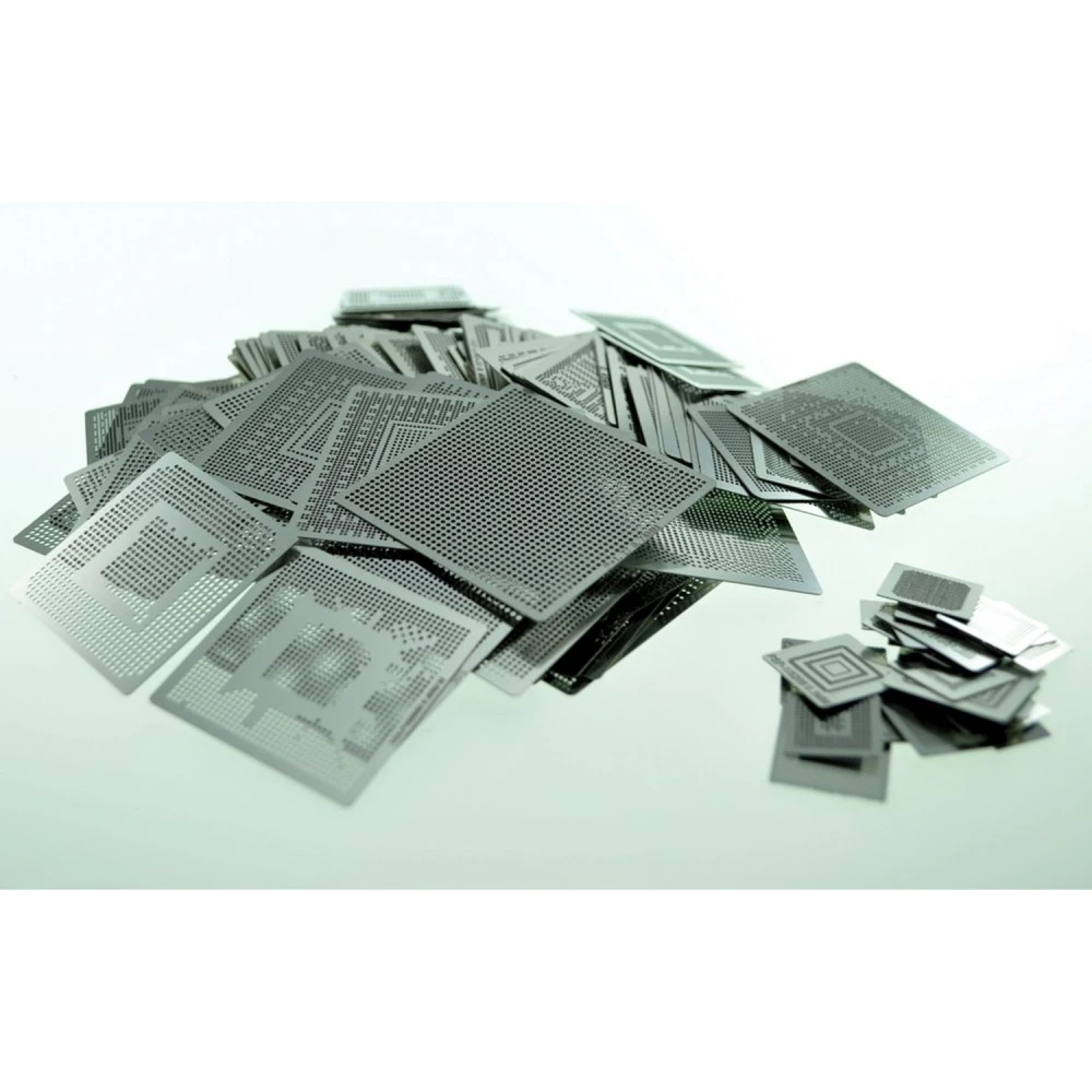 Pack 431 plantilles calor directe per a reballing BGA - Mlink