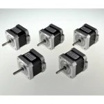 Pack 5 motors Nema 17 per a impressora 3D amb eix aplanat i 58.30 oz-in