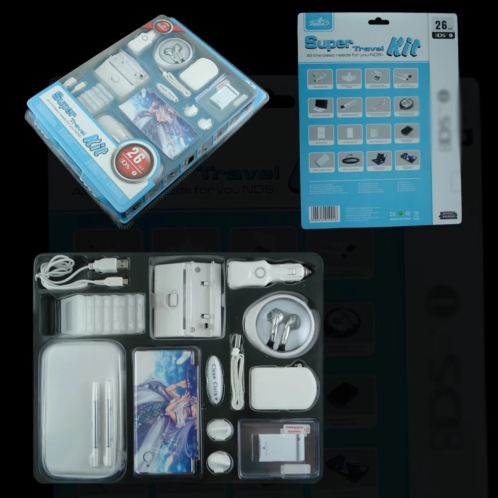 Pack accessoris Nintendo DSi 26 en 1 Travel Kit per a viatge i protecció