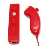Pack comand Wii Remote amb Motion Plus incorporat i Nunchuck compatible vermell