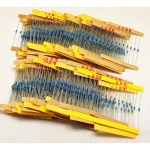 Pack resistencias 1/4W 1220 piezas - 10 unidades de 122 valores diferentes