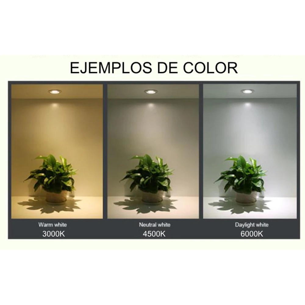 Vista lateral del Panel LED Slim 120x60cm 88W blanco frío 6500K